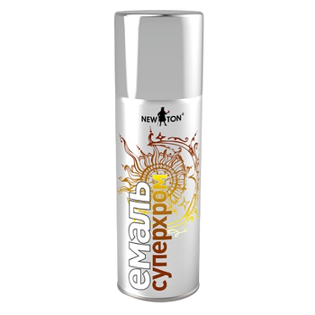 Емаль Супер хром 400мл срібний аерозоль NEW TON