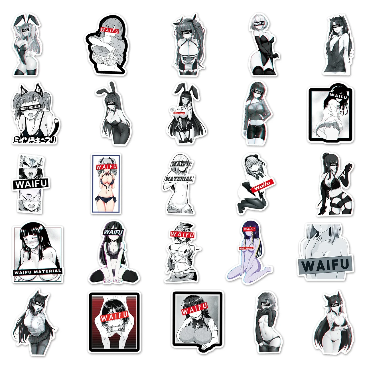 Виниловые стикеры, наклейки, аниме тянка, waifu 10 шт (ID#1969916699 ...