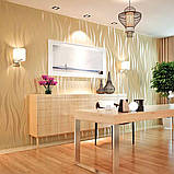 Шпалери бежеві хвилі вінілові, на паперовій основі SW-00000842, фото 2