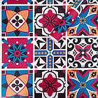 Самоклеюча плівка на паперовій основі 0,45х10м х 0,07мм Вінтажна бордова мозаїка SW-00000789