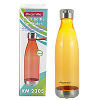 Спортивна пляшка для води Kamille Помаранчевий 700мл з пластика KM-2305