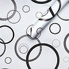 Самоклеюча плівка 0,45х10м х 0,07мм Срібні круги SW-00001201