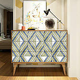 Самоклеюча плівка 0,45х10м х 0,07мм Волошкові ромби SW-00001256, фото 5