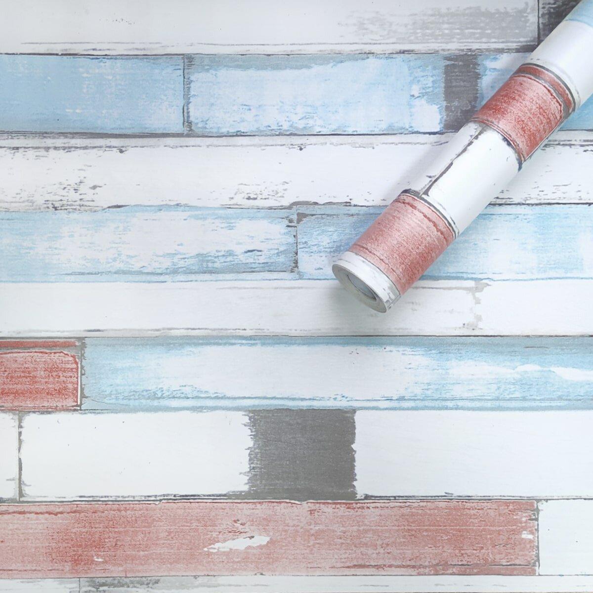 Самоклеюча плівка 0,45х10м х 0,07мм Блакитне дерево SW-00001264, фото 1