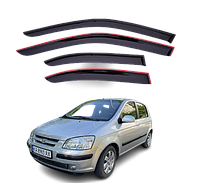 Дефлекторы окон (Ветровики) Hyundai Getz 2002-2011 (скотч) AV-Tuning