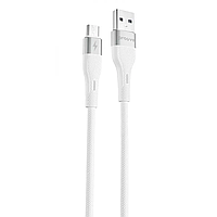 Кабель Proove Light Silicone 2.4А, USB Type-A to Micro-USB 1м White (49195)