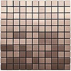 Самоклеюча алюмінієва плитка 300х300х3мм мідна мозаїка SW-00001157