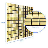 Самоклеюча алюмінієва плитка зелене золото мозаїка 300х300х3мм SW-00001168 (D), фото 3