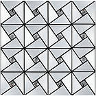 Самоклеюча алюмінієва плитка 300х300х3мм Срібло зі стразами SW-00001325