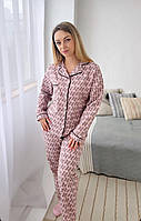 Фланелева жіноча піжама в гілочки Жіночий домашній одяг теплий Люкс якість!