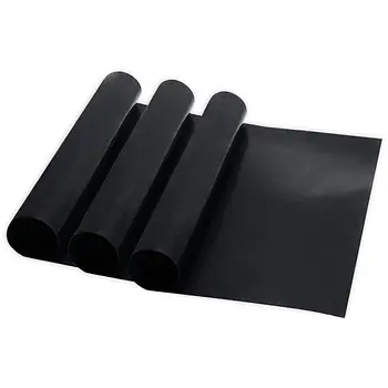 Антипригарний тефлоновий килимок для гриля BBQ grill sheet 33 Х 40 см Чорний