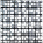 Самоклеюча алюмінієва плитка 300х300х3мм Срібна мозаїка зі стразами SW-00001824 (D)