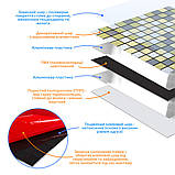 Самоклеюча алюмінієва плитка срібна із золотом шахівниця 300х300х3мм SW-00001827 (D), фото 2