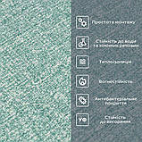 Самоклеючі шпалери 2800х500х1,5мм Зелений з білим YM-11 (D) SW-00002019, фото 4