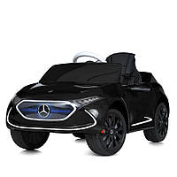 Детский одноместный электромобиль M 5107EBLR-2 Mercedes 2 мотора, кожаное сидение, черный