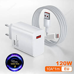 Зарядний пристрій + кабель Mi Turbo Charge/Hyper Charge 120W USB Power Adapter для Xiaomi