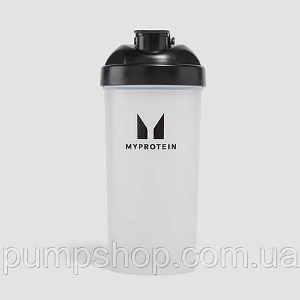 Шейкер Myprotein Cyber Mystery Plastic Shaker - Clear/Black 600 мл, фото 1