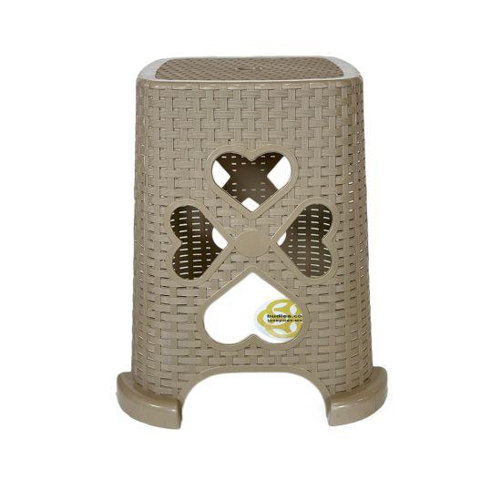 Табурет садовий з пластику KING, високий SNMZ, капучіно, фото 1