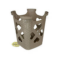 Табурет садовий з пластику KING, високий SNMZ, капучіно, фото 2