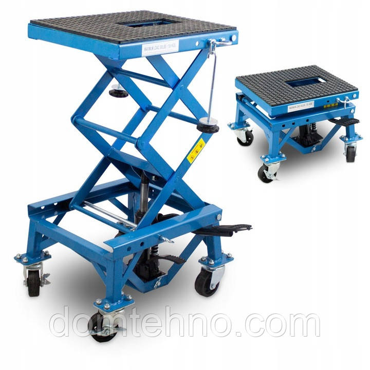 Гідравлічний підйомник для мотоциклів для сервісних, профілактичних та ремонтних робіт 135кг 46 см, 76 см і 87 см, фото 1