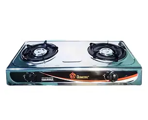 Газова плита Steel Domotec MS-6606 настільна 2 конфорки