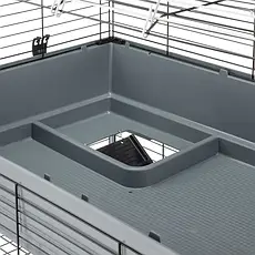 Клітка для кроликів двоповерхова підставка на колесах Ferplast Rabbit 120 Double 118 x 58 x h 117 cm, фото 4