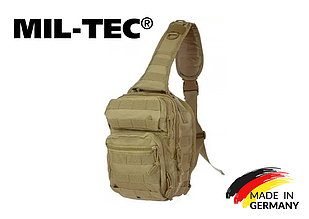 Рюкзак тактичний однолямовий Mil-tec 10 л койот 14059105