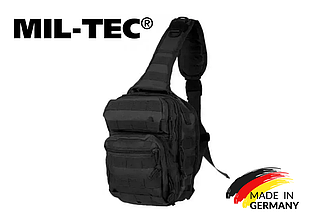 Рюкзак тактичний однолямовий Mil-tec 10 л чорний 14059102