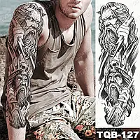 Временная татуировка Unbranded Large Arm Sleeve Tattoo God