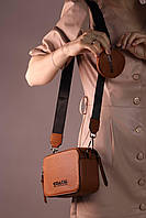 Женская сумка Coach brown, женская сумка Коуч коричневого цвета