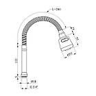 Вилив для змішувача гнучкий Kroner KRM — C801 два режими, фото 2