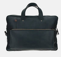 Кожаная сумка для ноутбука 15 дюймов «Биз» Biz, с коженым плечевым ремнем, цвет в наличии Черный