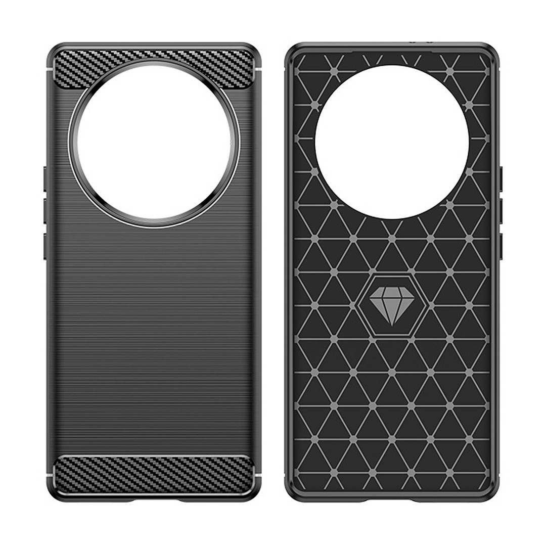 Протиударний TPU чохол Rugged Carbon для Honor Magic 5 Lite (RMO-NX1) | Mofan | чорний