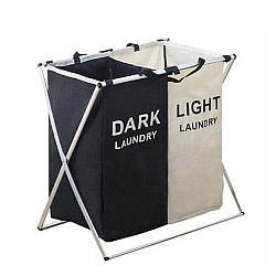 Кошик для білизни Supretto складаний з 2 відсіками САО 4