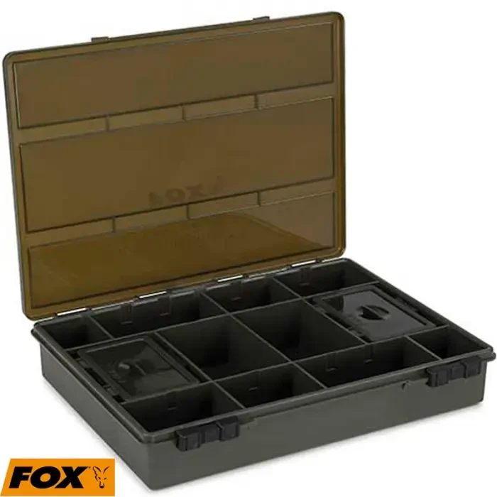 Коробка укомплектована Fox EOS Carp Tackle Box Loaded Large