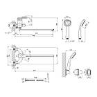 Змішувач для ванни Agua Sevilla — C072, фото 2