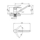 Змішувач для кухні Agua Sevilla — C030, фото 2