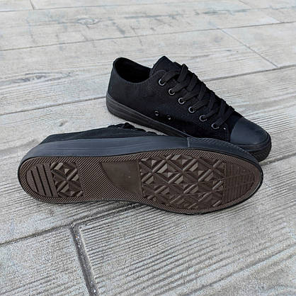 Черные Кеды мужские конверсы converse летние тканевые текстильные сетка унисекс спортивные, фото 6