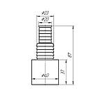 Адаптер ANIplast для під'єднання зливу пральної машини 40 мм М160EU, фото 2