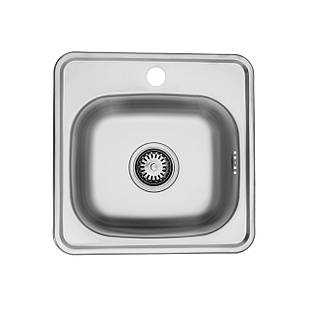 Кухонна мийка Kroner KRP Satin — 3838 (0.6 мм)