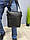 Стильний шкіряний подарунковий чоловічий набір сумка портмоне, актуальні подарунки чоловікові, для хлопця на Валентина, 14 лютого, фото 3