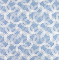 Ткань бязь набивная голд геометрия круги голубые для постельного белья