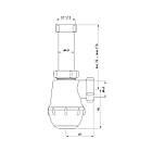 Сифон для кухонної мийки ANIplast 1 1/2"х40 мм без випуску A0120EU, фото 3
