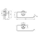 Тримач для туалетного паперу Kroner KRM Elbe — ACC2903-3, фото 2
