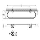 Полиця для ванної кімнати Kroner KRM Elbe — ACG2907-1, фото 2