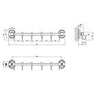 Гачок для ванної кімнати Kroner KRM Elbe — ACC2914-6, фото 2