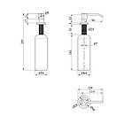 Дозатор для мийного засобу Kroner KRP Spender — C012, фото 2