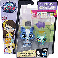 Littlest Pet Shop Pet Pawsabilities собачка Танжер Кингстон и сова Рэдли Барнс (4070-4071)