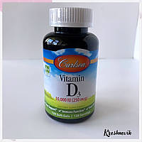 Carlson vitamin D3 10000, вітамін D3 10000, 120 капсул