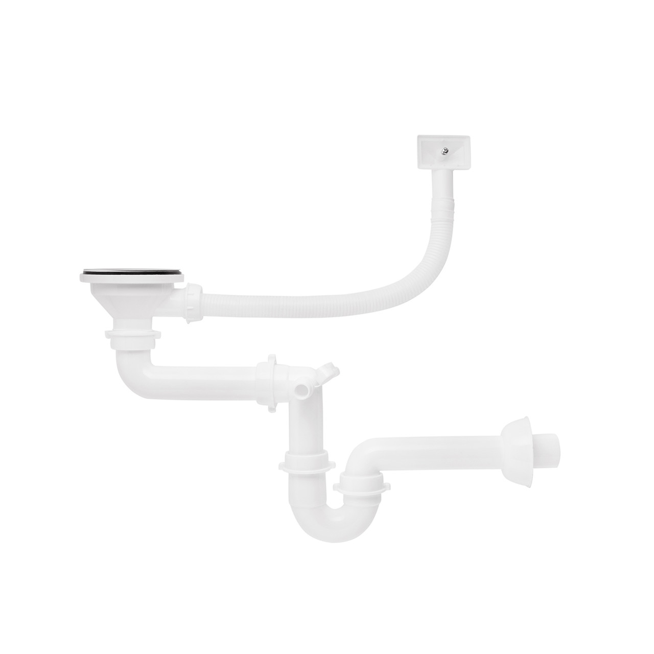 Сифон для кухонної мийки Kroner KRP Siphon — 010 3 1/2" — 50/40 мм, фото 1